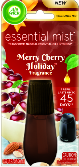 AIR WICK Essential Mist  Merry Cherry Holiday Discontinued